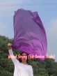 103 cm bandera de seda de adoración profética flexible, violeta