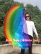 130 cm Tanzflagge Anbetungsfahne mit flexiblem Stab, Regenbogen