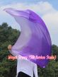 130 cm bandera de seda de adoración profética flexible, violeta degradado