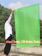 130 cm bandera de seda de adoración profética flexible, verde