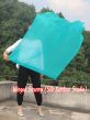 130 cm Tanzflagge Anbetungsfahne mit flexiblem Stab, pfau grüne