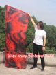 220cm Groß Seidenfahne mit flexiblem Stab, Lava