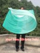 222cm Bandera con Varilla Flexible Profetica Cristiana para Danze, verde pavo real degradado