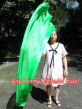 1 Piece green 2.3m (90") dance silk veil poi
