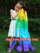 1 piece Rainbow real silk hand kite runner for kids play