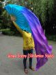 70" x 45" extra large Mystery belly dance silk fan veil