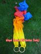 Cometa de mano para niños danza y juegan amarillo-naranja-rojo-azul