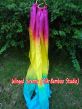 Cometa de mano para niños danza y juegan rosado-amarillo-cian