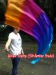1 Piece Iridescence 1.35m (53") dance silk veil poi