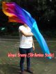 1 Piece Iridescence 1.35m (53") dance silk veil poi