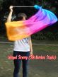 1 Piece Iridescence 1.35m (53") dance silk veil poi