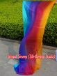 1 piece Iridescence 5 Mommes colorful belly dance silk veil 