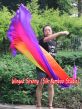 1 Piece Glamor 2.7m (3yds) circular silk veil poi