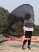 1 piece black 5 Mommes belly dance silk veil 