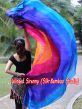 1 PIECE Iridescence half circle 6 Mommes belly dance silk veil