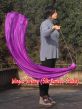 Velo poi de seda para danza del vientre violeta 1.35m*0.6m
