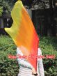 Seda Poi bandera de adoración 81 cm * 64 cm, Fuego