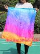 Seda Poi bandera de adoración 81 cm * 64 cm, Iridiscencia