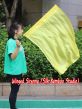 Seda Poi bandera de adoración 81 cm x 64 cm, amarillo