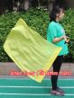Seda Poi bandera de adoración 81 cm x 64 cm, amarillo