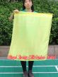 Seda Poi bandera de adoración 81 cm x 64 cm, amarillo