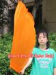 1pc 81cm (32") spinning silk flag poi for Worship & Praise, orange