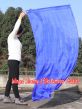 Seda Poi bandera de adoración 174cm x 88cm, azul