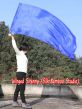 Seda Poi bandera de adoración 174cm x 88cm, azul