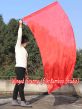 Seda Poi bandera de adoración 174cm x 88cm, rojo
