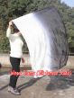 Seda Poi bandera de adoración 129 cm * 88 cm, blanco-negro