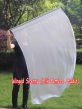 1 Stück 129 cm x 88 cm drehbarer Flaggen-Poi, silber