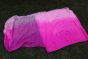 Handbemaltes seidenstoff farbverlauf rosa 100% Seide.