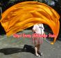 Velo poi de seda para danza del vientre naranja 2.3m*0.9m