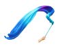 Slightly defected 2.5m (98") silk throw streamers , in assorted colors