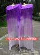 1 pair 1.8m (71") purple fading belly dance silk fan veils