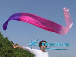 1 piece Prosperity 2.5m (98") silk worship streamer