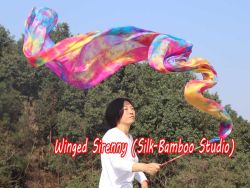 1 piece 4m (4.4 yards) Spring worship silk throw streamer