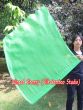 Seda Poi bandera de adoración 103 cm * 88 cm, verde