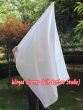 1 Stück 103 cm x 88 cm drehbarer Flaggen-Poi, weiß