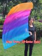 1 Stück 129 cm x 88 cm drehbarer Flaggen-Poi, Irisieren