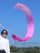 Seide streamer farbverlauf rosa 2.5m*0.3m