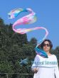 Seide streamer Bunte Blumen 2.5m*0.3m