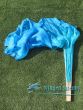 Grandes abanicos cortos de baile cyan claro-cyan, 105 cm 