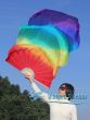 Abanico de seda extragrande Arco iris 180 x 114 cm