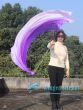 1 Piece purple fading 1.8m (70") dance silk veil poi