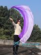 1 Piece purple fading 1.8m (70") dance silk veil poi