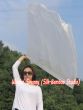 103 cm Tanzflagge Anbetungsfahne mit flexiblem Stab, weiß