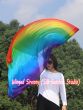 130 cm Tanzflagge Anbetungsfahne mit flexiblem Stab, Regenbogen