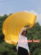 130 cm bandera de seda de adoración profética flexible, oro