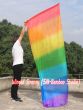 222cm Bandera con Varilla Flexible Profetica Cristiana para Danze, Arco iris